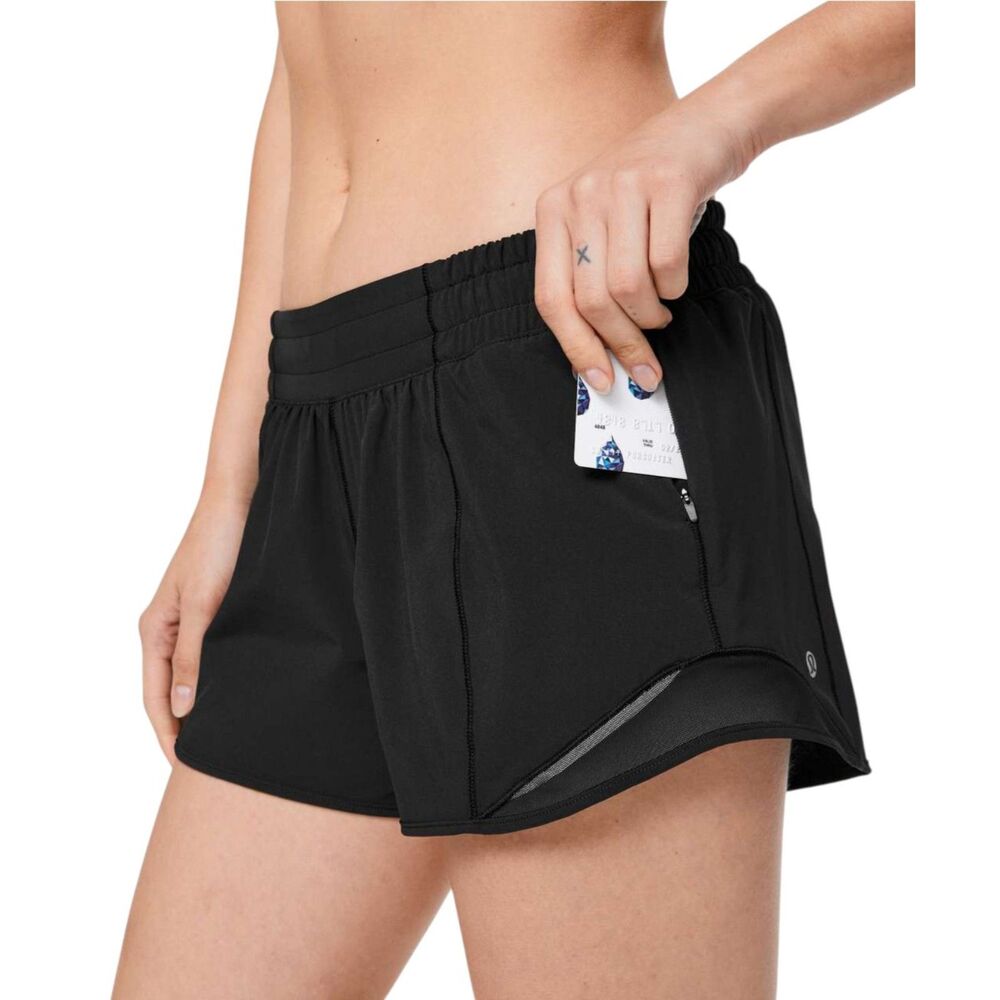 Lululemon Hotty Hot Short Low Rise 4" Black